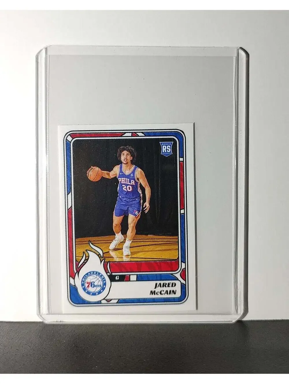 Jared McCain Rookie 2024-25 Panini NBA #263 Sticker Card Philadelphia 76ers